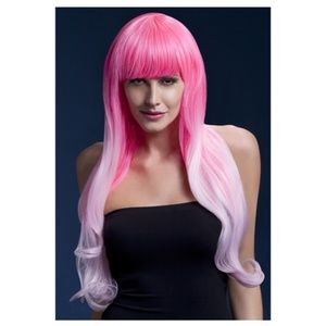 Fever Emily Ombre Pink Wig with Bang